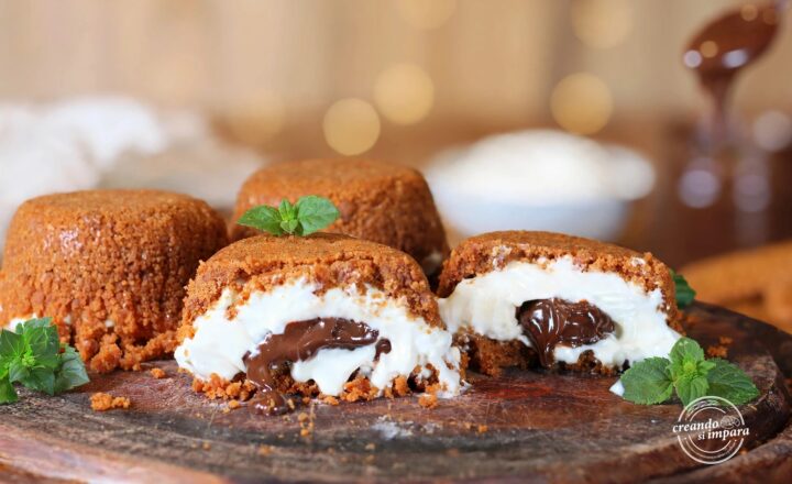 Mini cheesecake panna e nutella