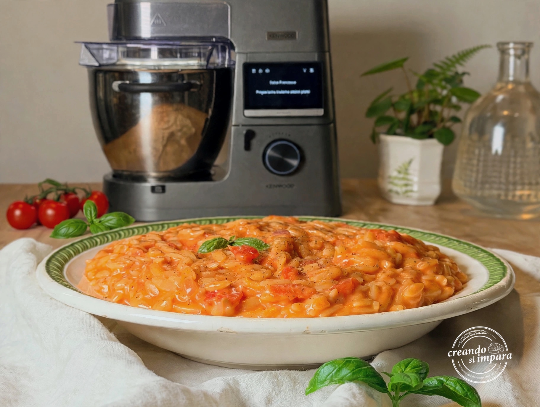 risoni al pomodoro cremosi
