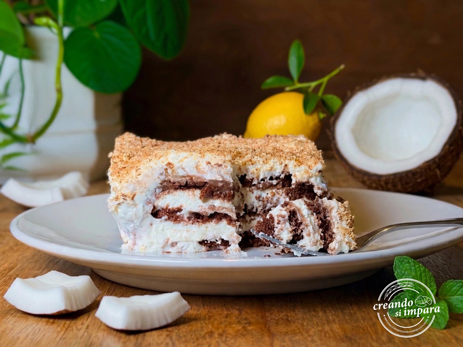 torta fredda al cocco