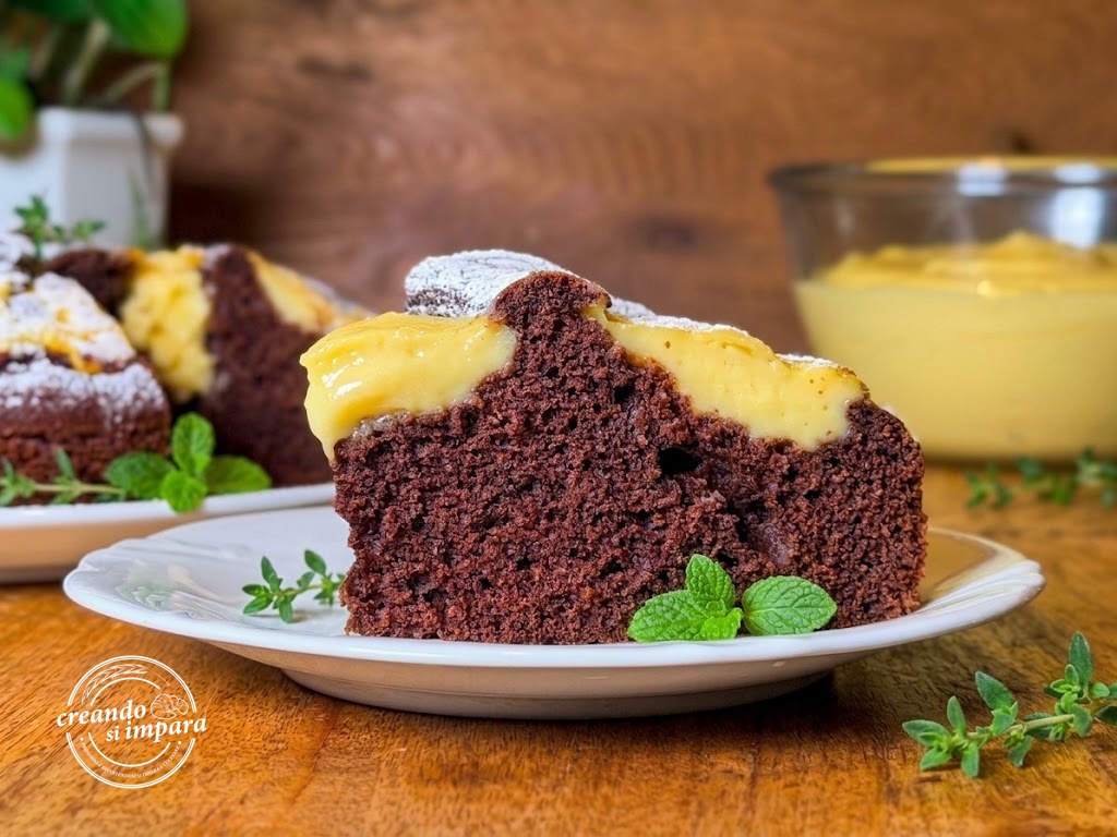 Torta Nua al cacao con crema