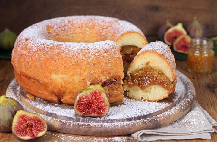 Ciambella alla ricotta e fichi