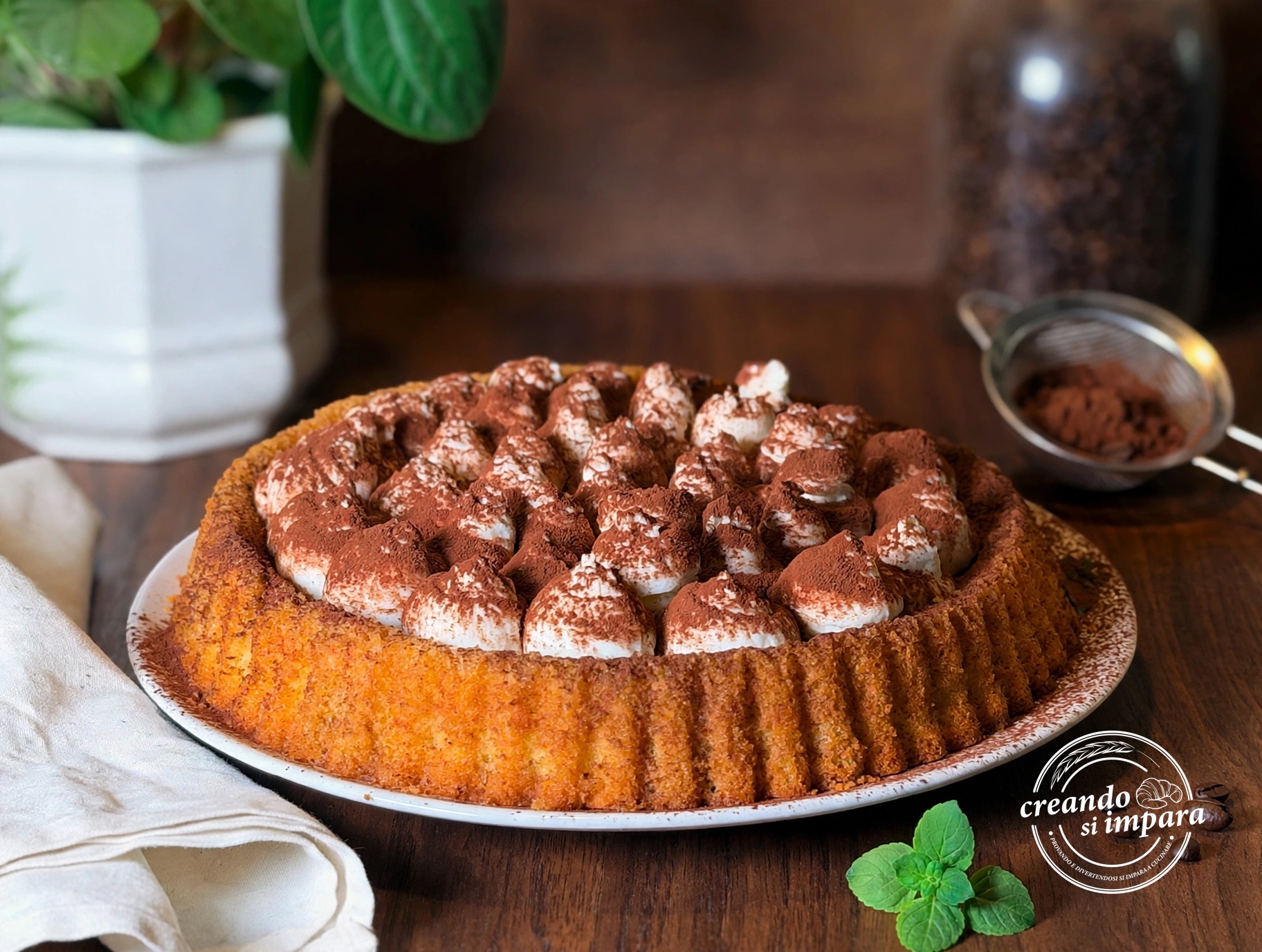 crostata morbida tiramisù