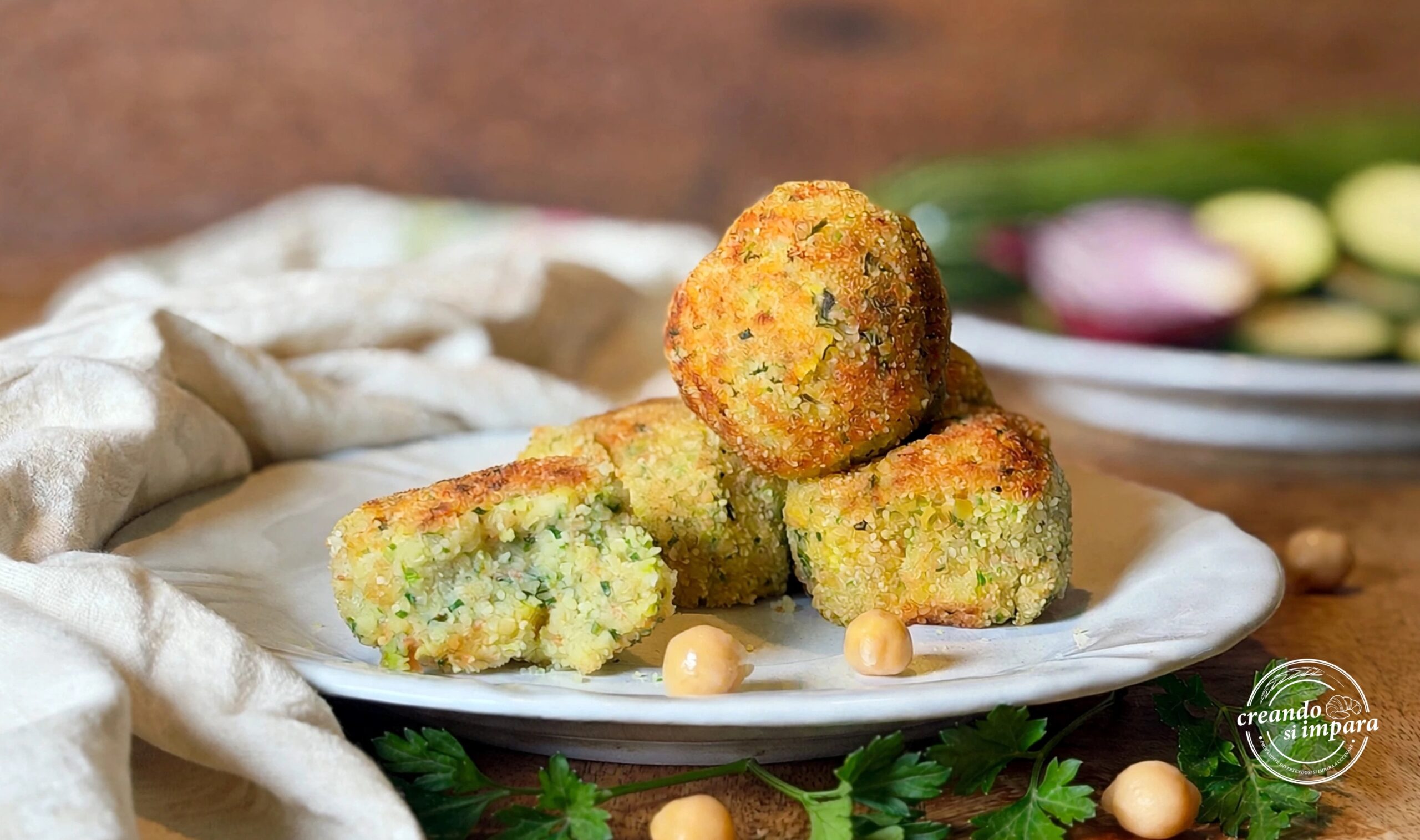 Polpette di ceci e zucchine