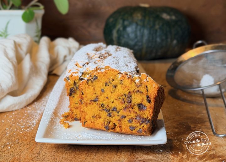 Plumcake alla zucca e cioccolato