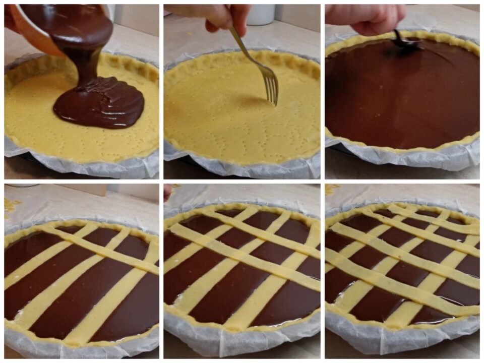 decorazione crostata cioccolato morbida