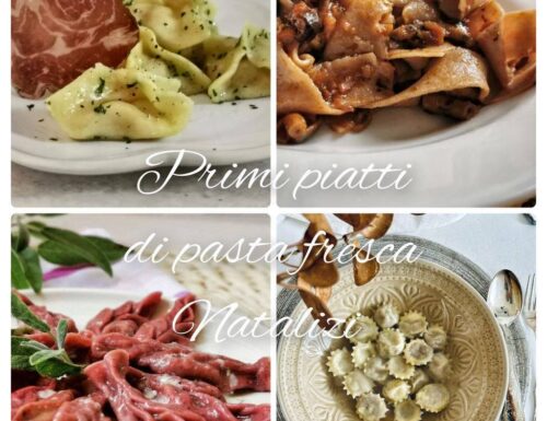 PRIMI PIATTI DI PASTA FRESCA NATALIZI