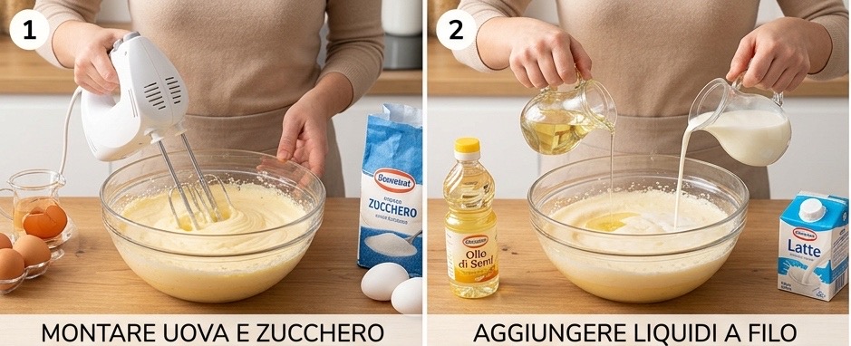 preparazione impasto per pasta frolla morbida