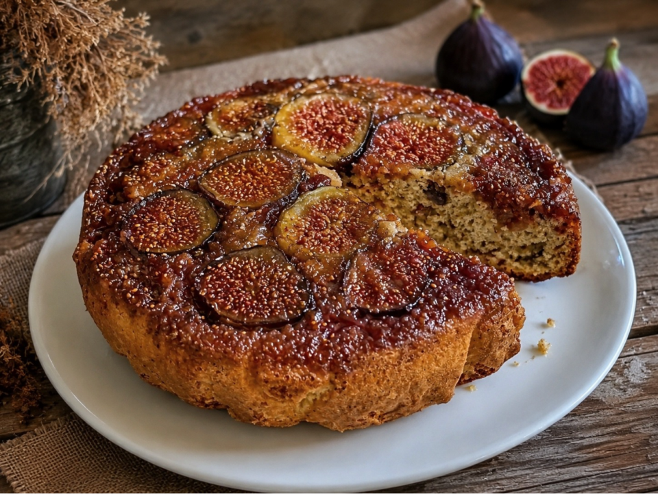 torta rovesciata ai fichi