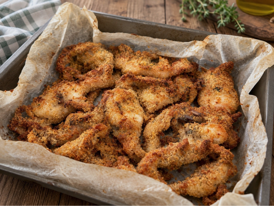 braciole di coniglio gratinate al forno