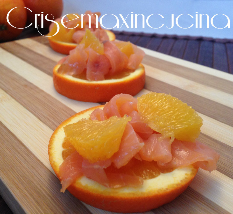 salmone e arance
