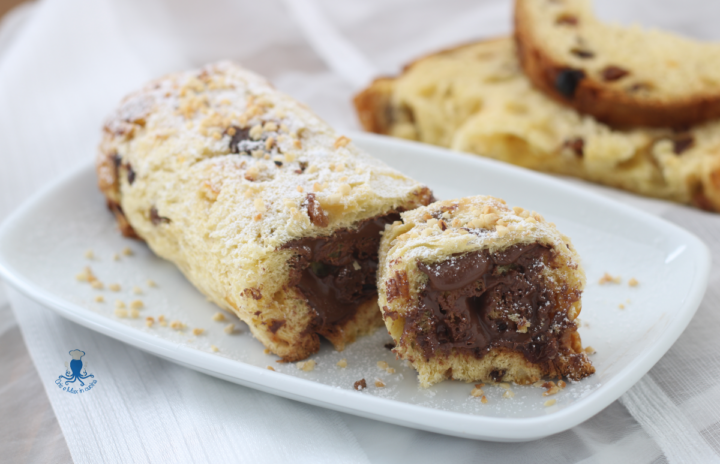 ROTOLO DI PANETTONE ALLA NUTELLA1