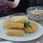 Burger vegetariani di fagioli decorticati in friggitrice ad aria1