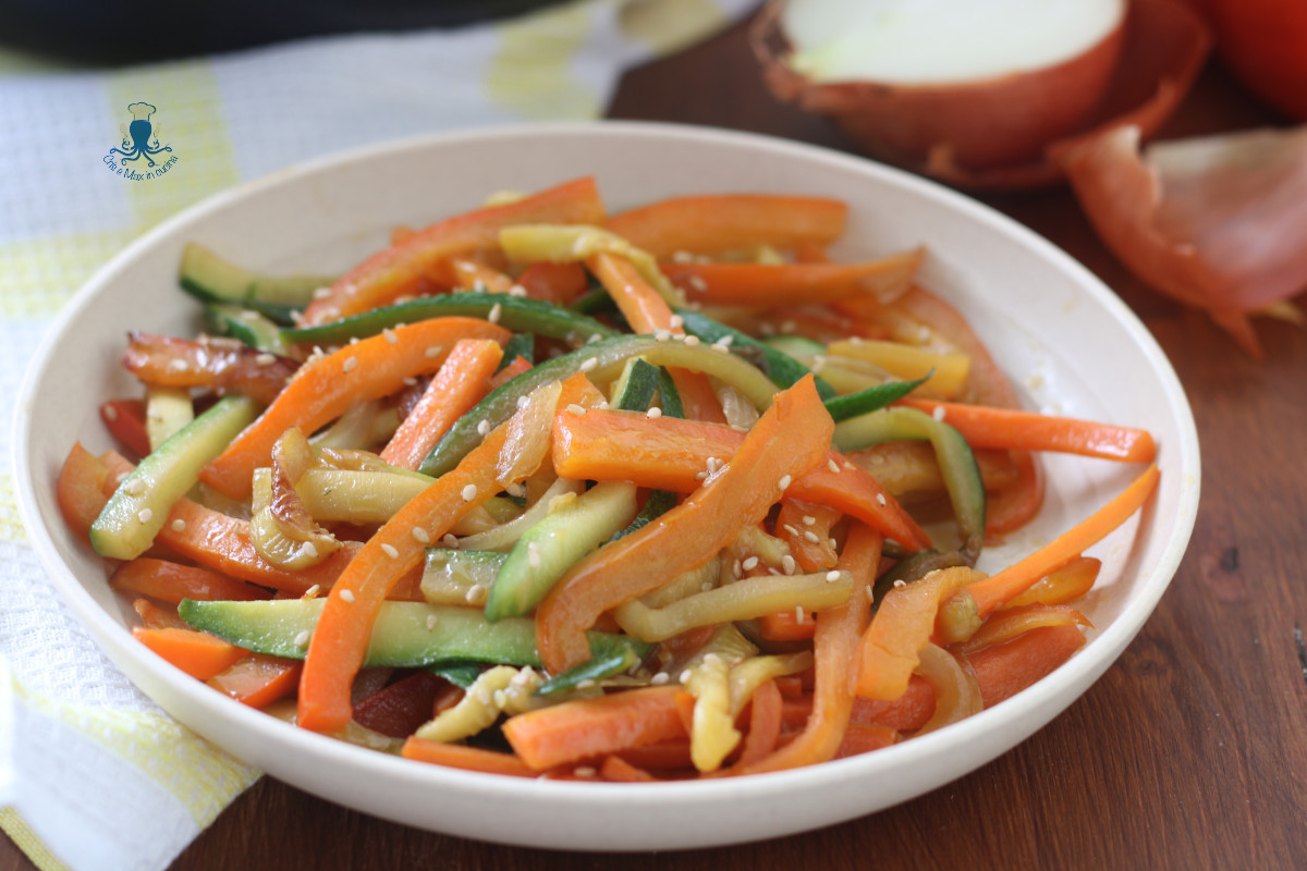 Verdure saltate nel wok