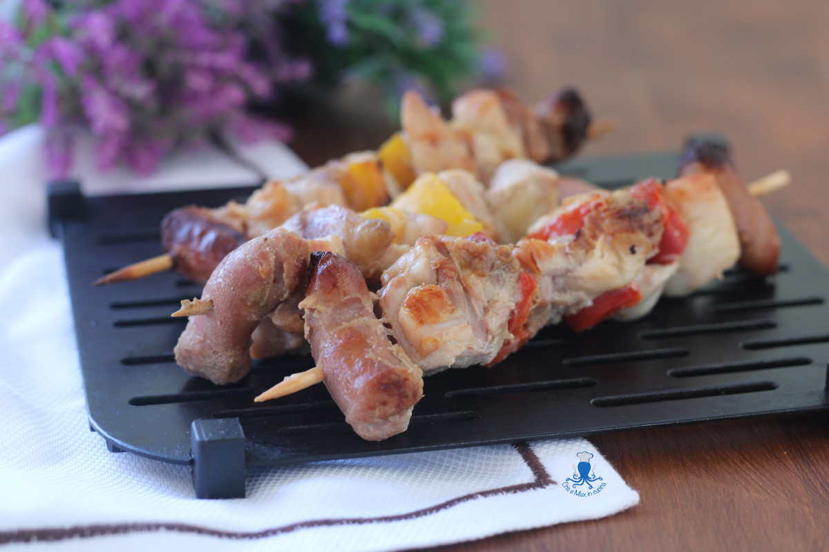 Gli spiedini di pollo in friggitrice ad aria 1