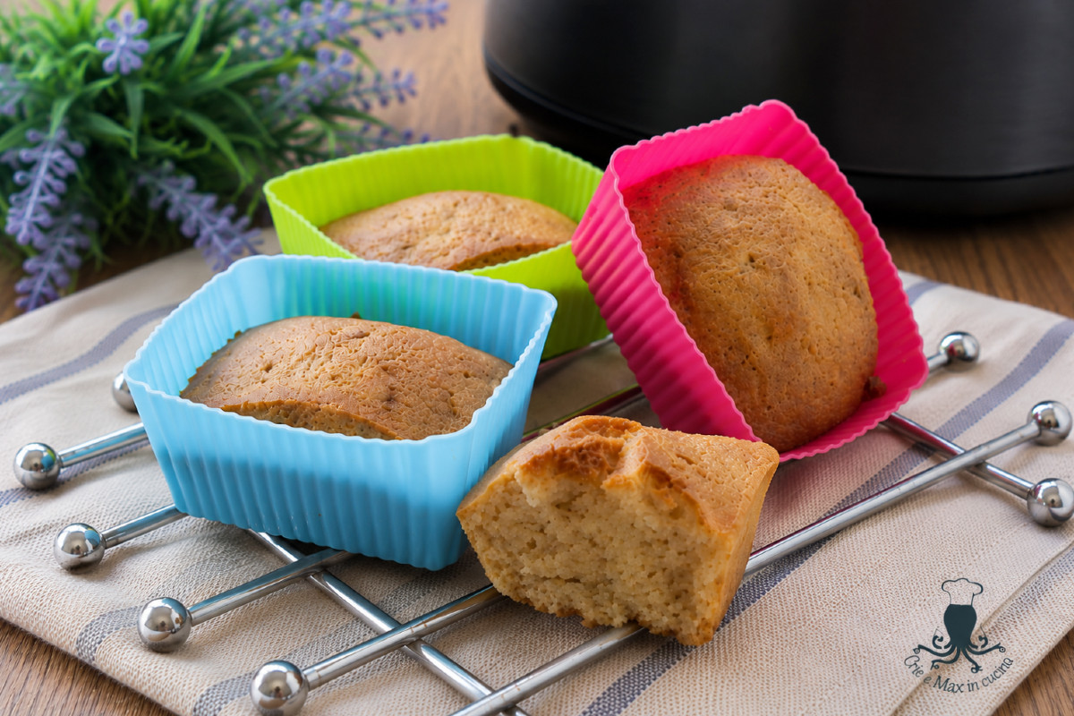 Mini plumcake senza zucchero in friggitrice ad aria1