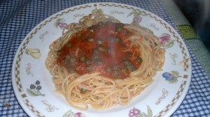 spaghettini “alla pizzaiola”