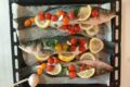 BRANZINI AL FORNO CON POMODORINI E LIMONE