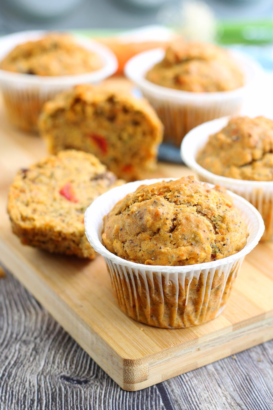 Muffin salati con verdure