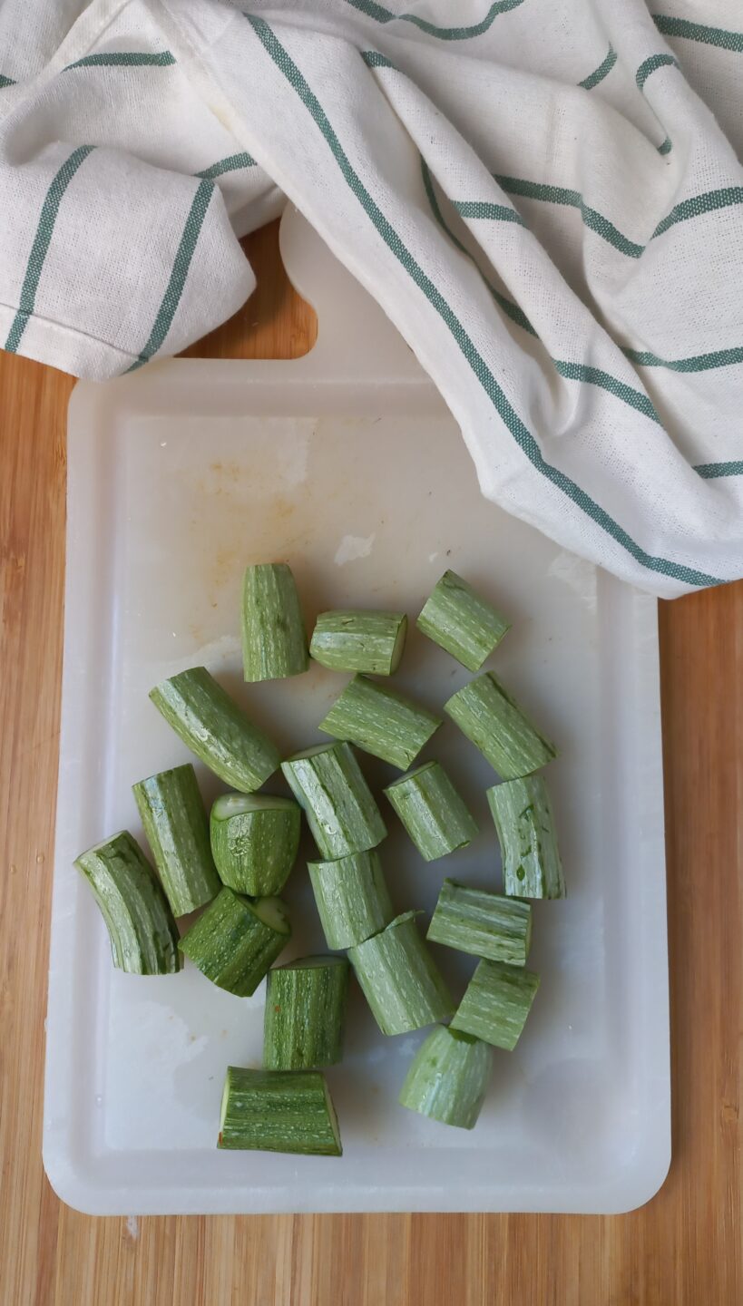 Panigacci con pesto di zucchine 