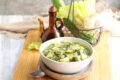 Zuppa di patate con scarola e zucchina