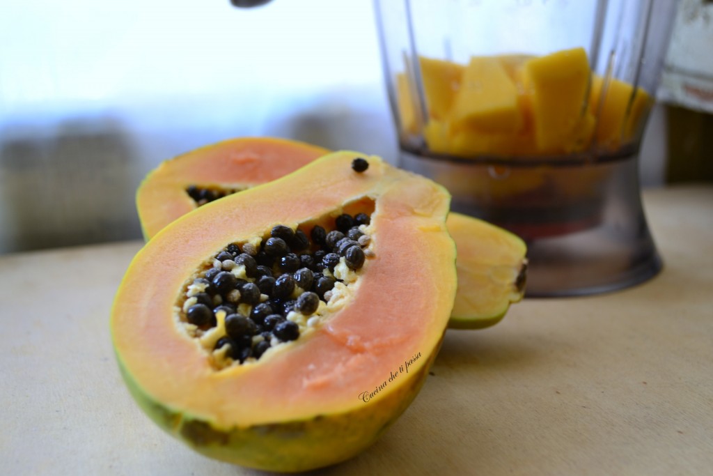 frulato di papaya e mango ricetta esotica (2)