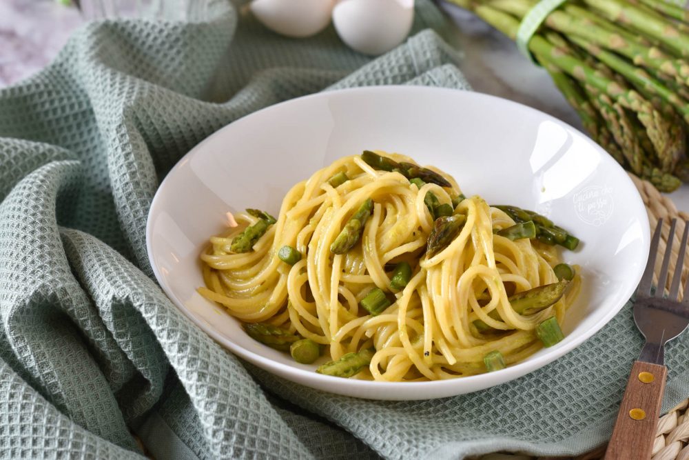 Carbonara di asparagi ricetta