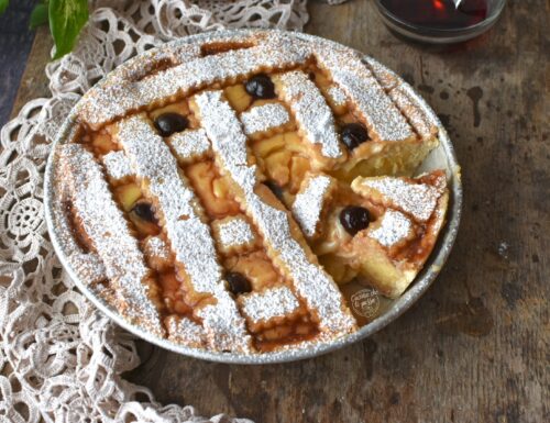 Crostata amarene e crema