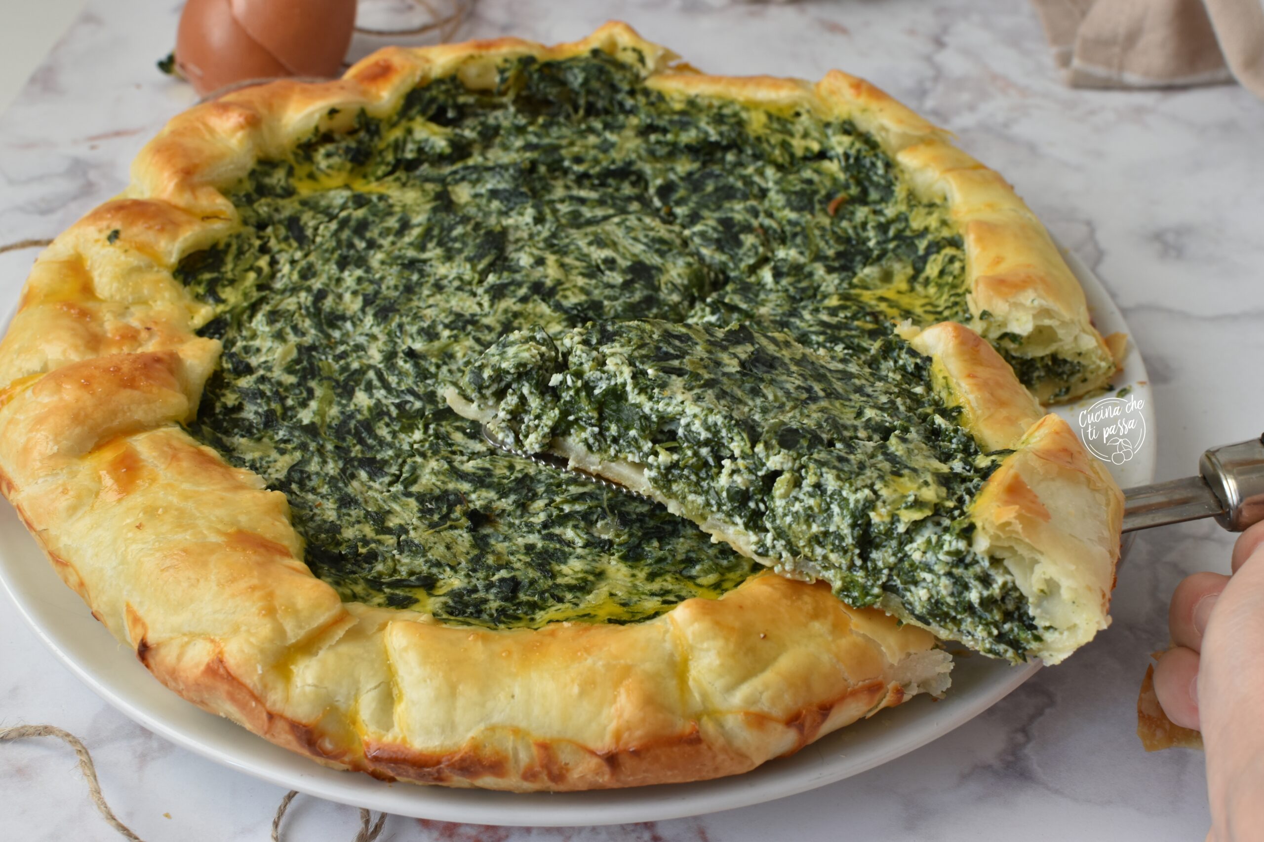 Torta salata ricotta e spinaci
