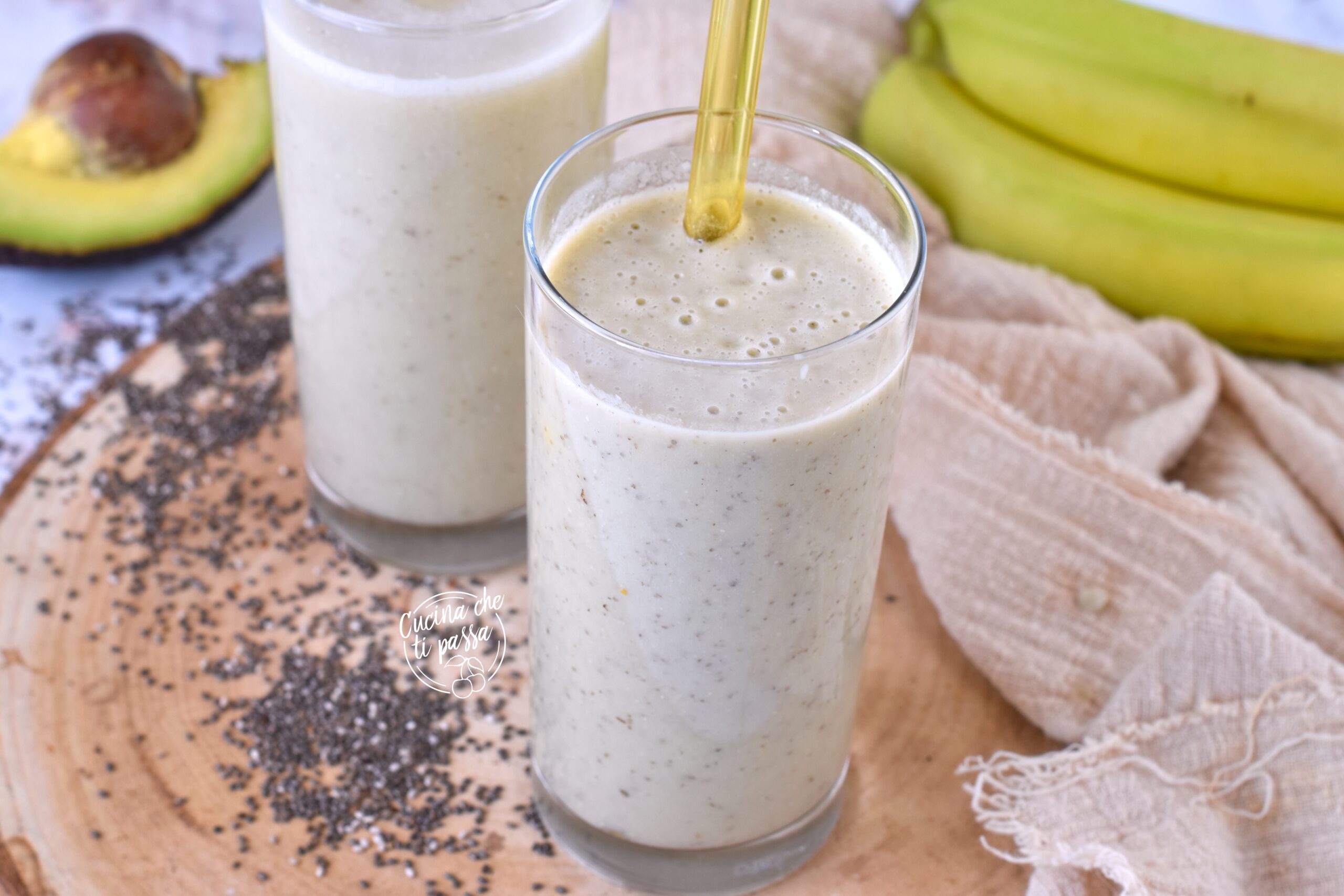 Smoothie avocado e banana