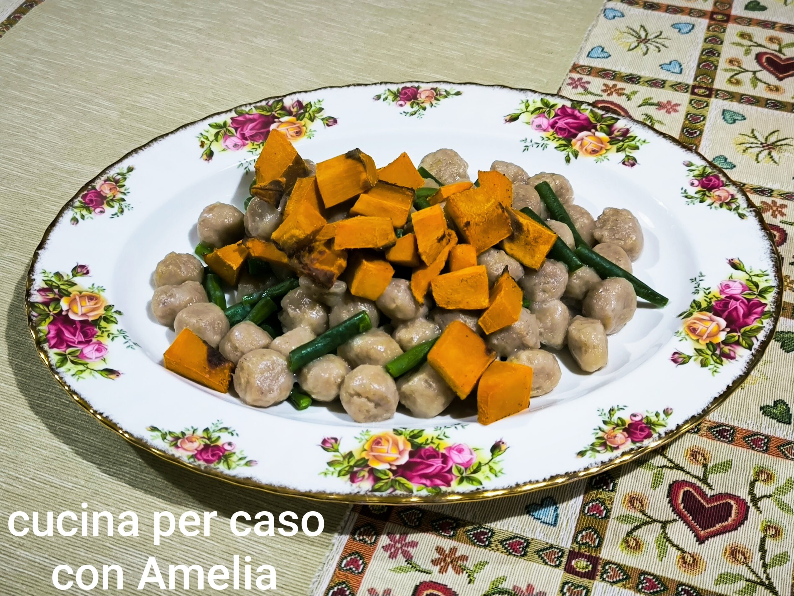 gnocchi di castagne con zucca, ricetta light/Cucina con Amelia