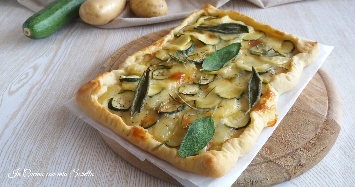 Pizza alle patate e zucchine - In cucina con mia sorella