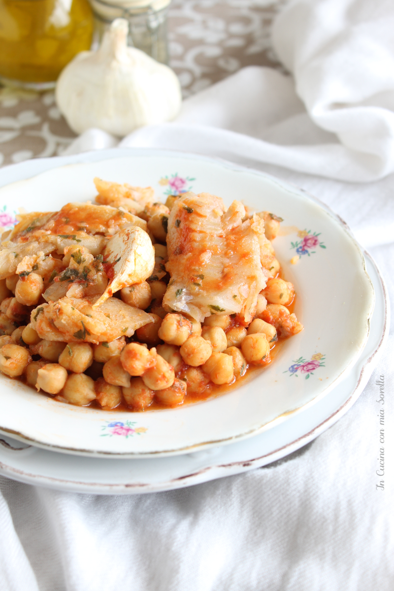 Merluzzo In Umido Con Ceci - In Cucina Con Mia Sorella