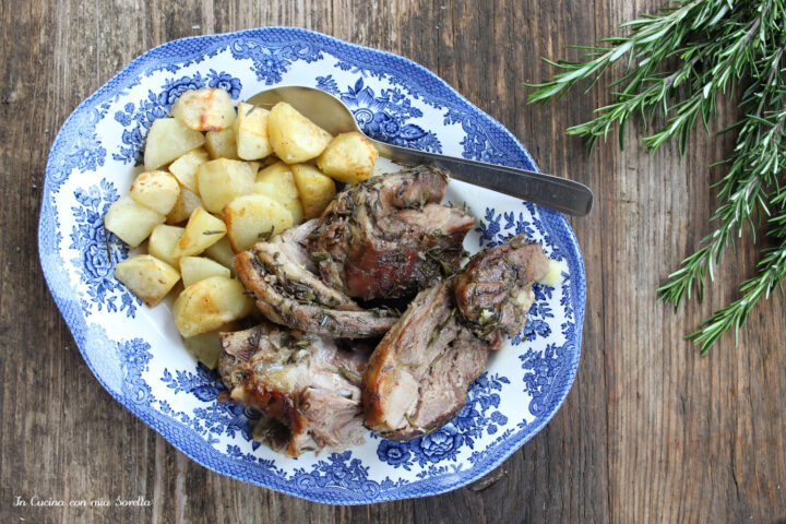 agnello al forno con patate