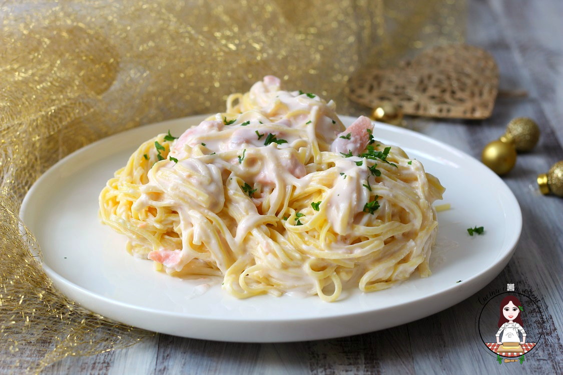 TAGLIOLINI AL SALMONE cremosi - Cucina con Nenè