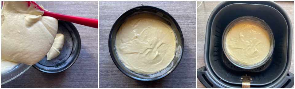 Torta morbida in friggitrice ad aria