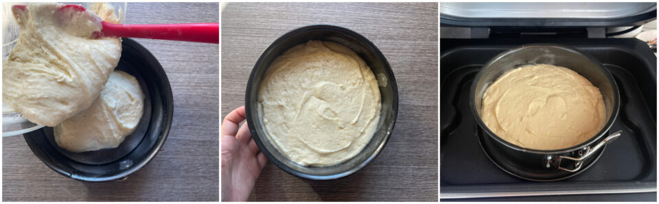 Torta allo yogurt greco in friggitrice ad aria