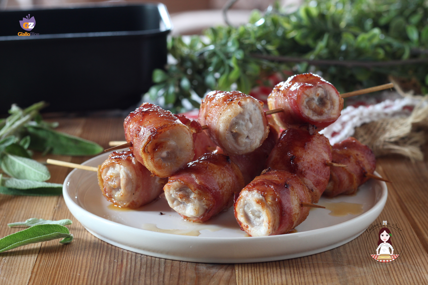 Involtini di maiale in friggitrice ad aria