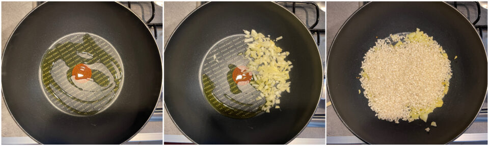 Risotto al pomodoro in padella