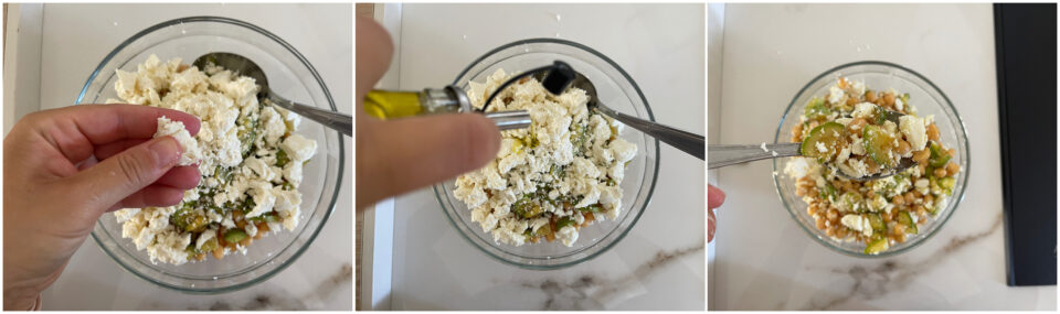 Insalata di ceci zucchine e feta ricetta