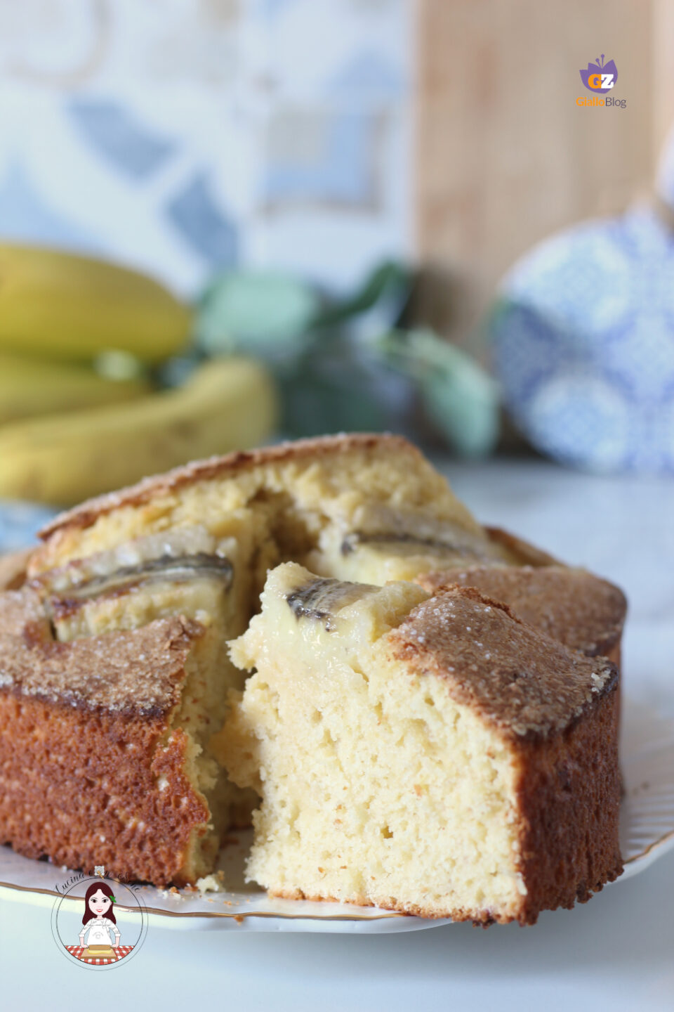 Torta di banane e yogurt