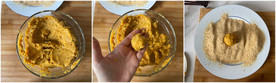 Polpette di zucca e ceci ricetta