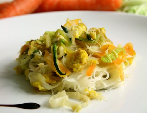 Spaghetti di riso vegetariani – ricetta cinese