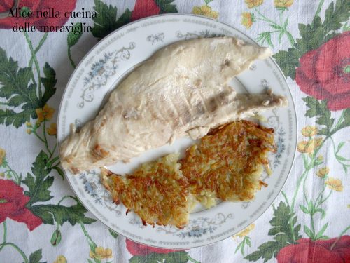 Filetto di pesce persico africano con Rösti di patate, ricetta secondo piatto di pesce