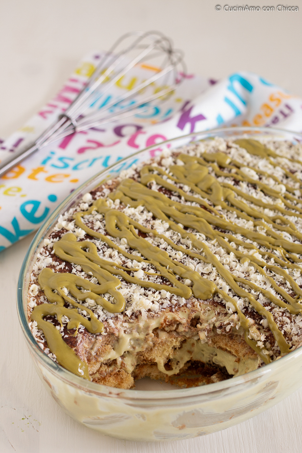 TIRAMISÙ AL PISTACCHIO SENZA UOVA - CuciniAmo Con Chicca