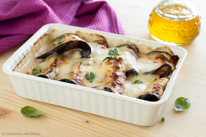 FAGOTTINI DI MELANZANE AL FORNO CON BESCIAMELLA