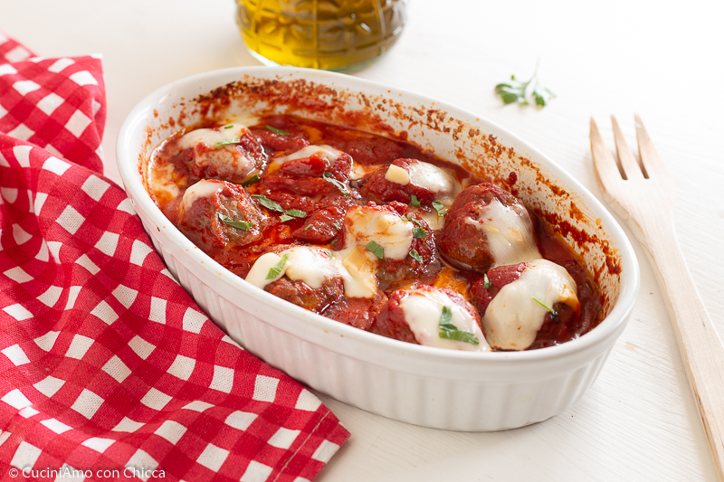 POLPETTE ALLA SORRENTINA IN FORNO