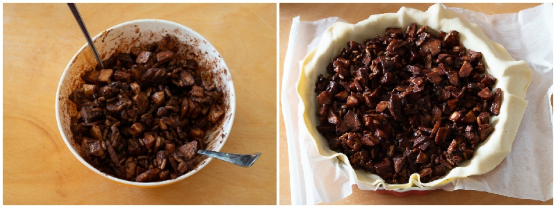TORTA DI SFOGLIA CON MELE NOCI E CANNELLA ricetta veloce