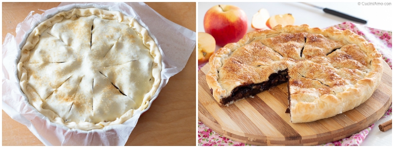 TORTA DI SFOGLIA CON MELE NOCI E CANNELLA ricetta veloce ...