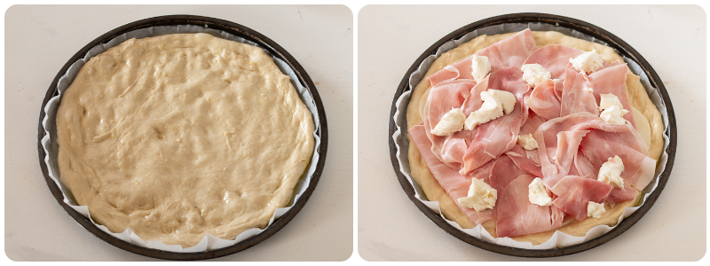 FOCACCIA SOFFICISSIMA PROSCIUTTO E FORMAGGIO