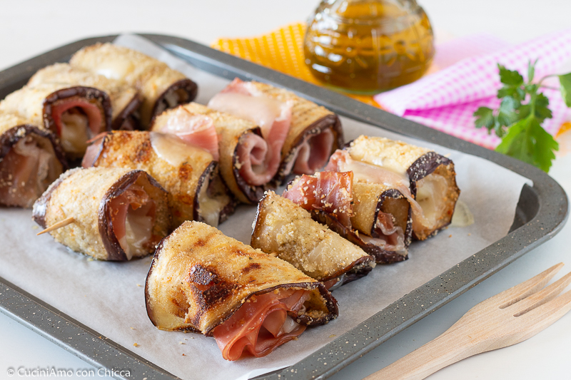 SPIEDINI DI MELANZANE ricetta sfiziosa facile